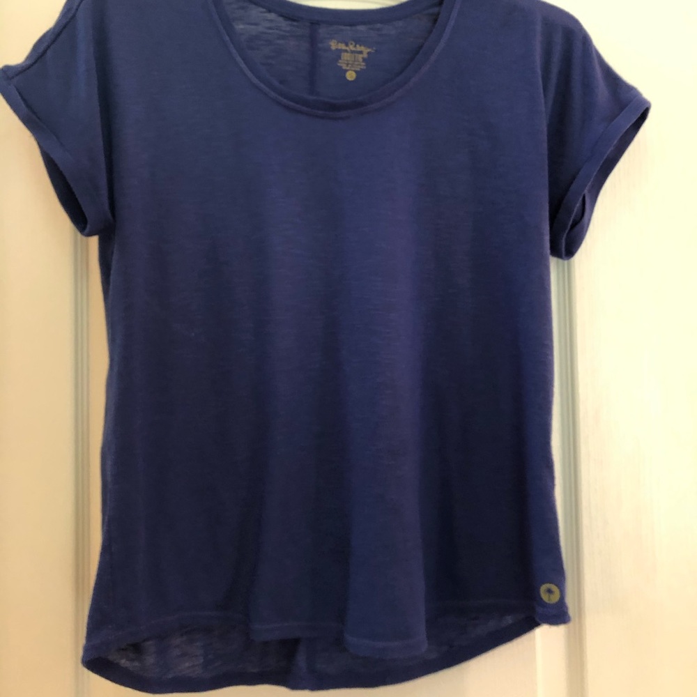 Blue Lilly Pulitzer Luxletic top size small